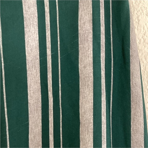 LAPOINTE Green/ Grey Striped High-Rise Wide Leg Pants SZ XS - Picture 4 of 8